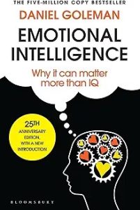 Emotional Intelligence by Daniel Goleman book cover about leadership