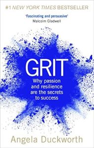 Grit by Angela Duckworth book cover about perseverance and performance