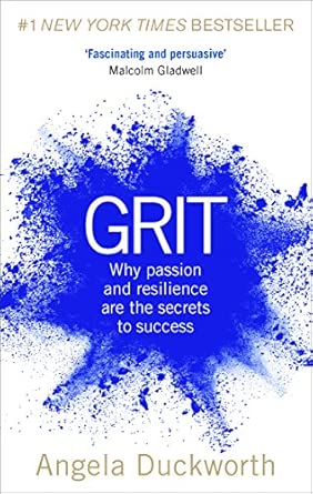 Grit by Angela Duckworth book cover about perseverance and performance